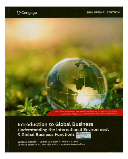 Introduction to Global Business Understanding the International Environment & Global Business Functions